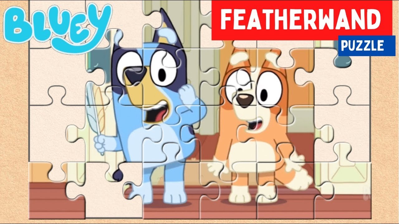BLUEY Featherwand Scene Puzzle 🧩 | Disney Jr