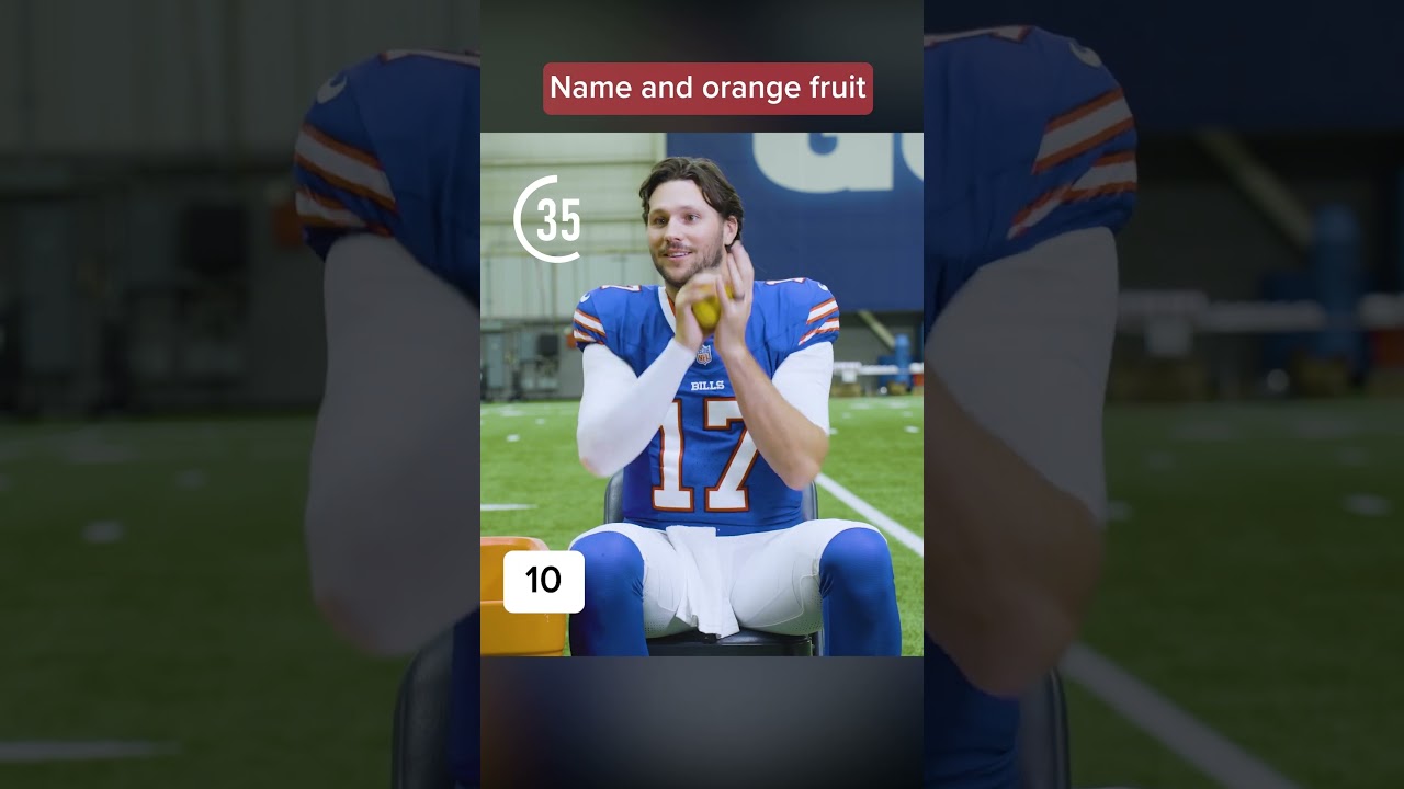 Josh Allen Produce Trivia! | Buffalo Bills #shorts #joshallen #nfl