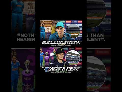 What Pat Cummins and Laura Wolvaardt said about India😲😲🔥✨🏏 #shortsfeed #australia #indvssa