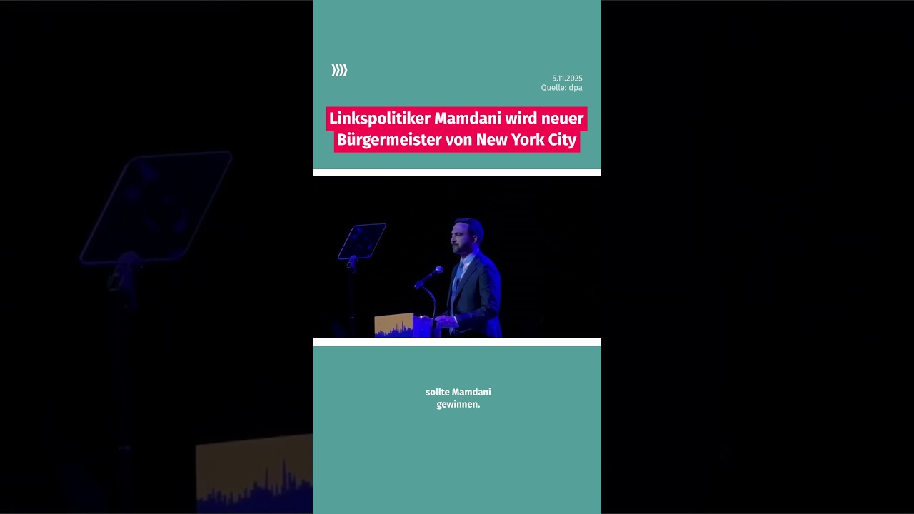 Linker Demokrat Mamdani wird neuer Bürgermeister von New York City