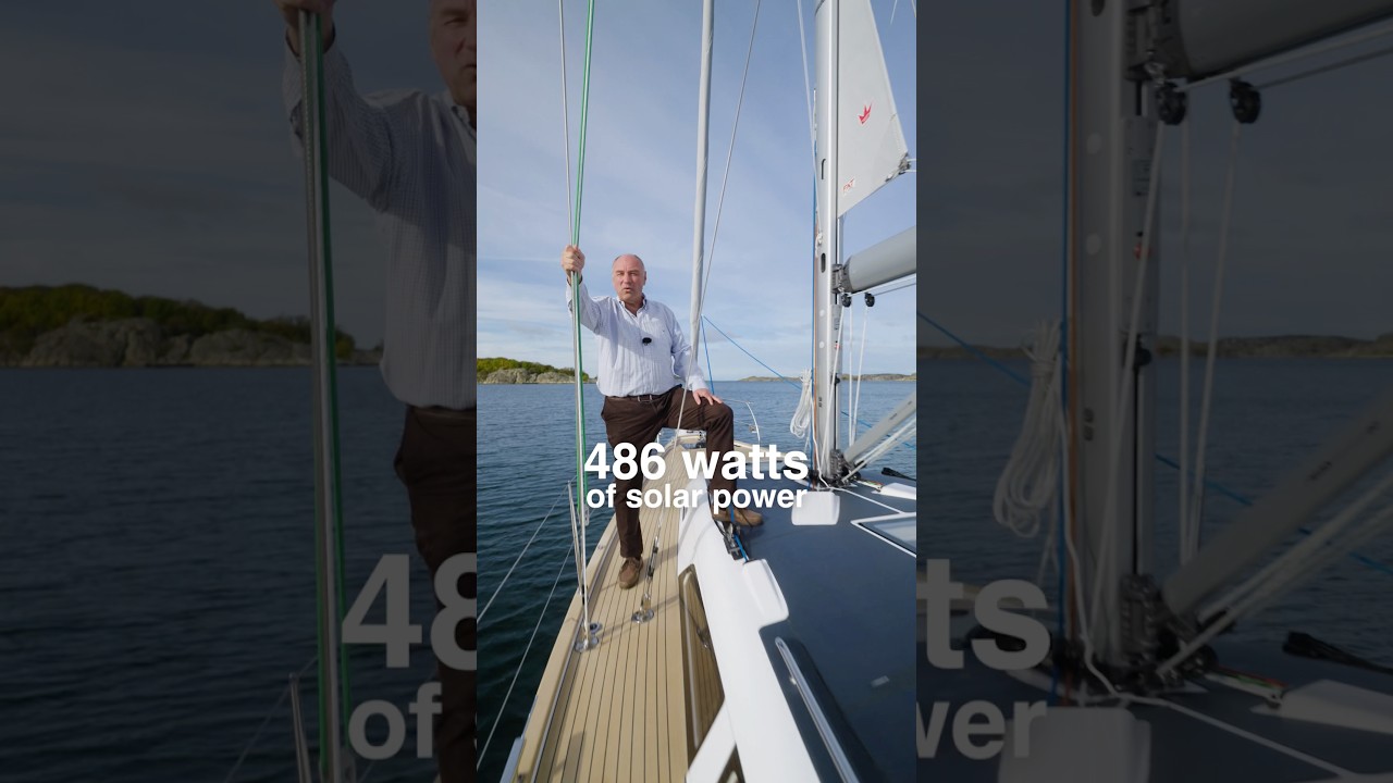 486 Power Your Voyage with 486W Solar on the Hallberg-Rassy 370 ☀️