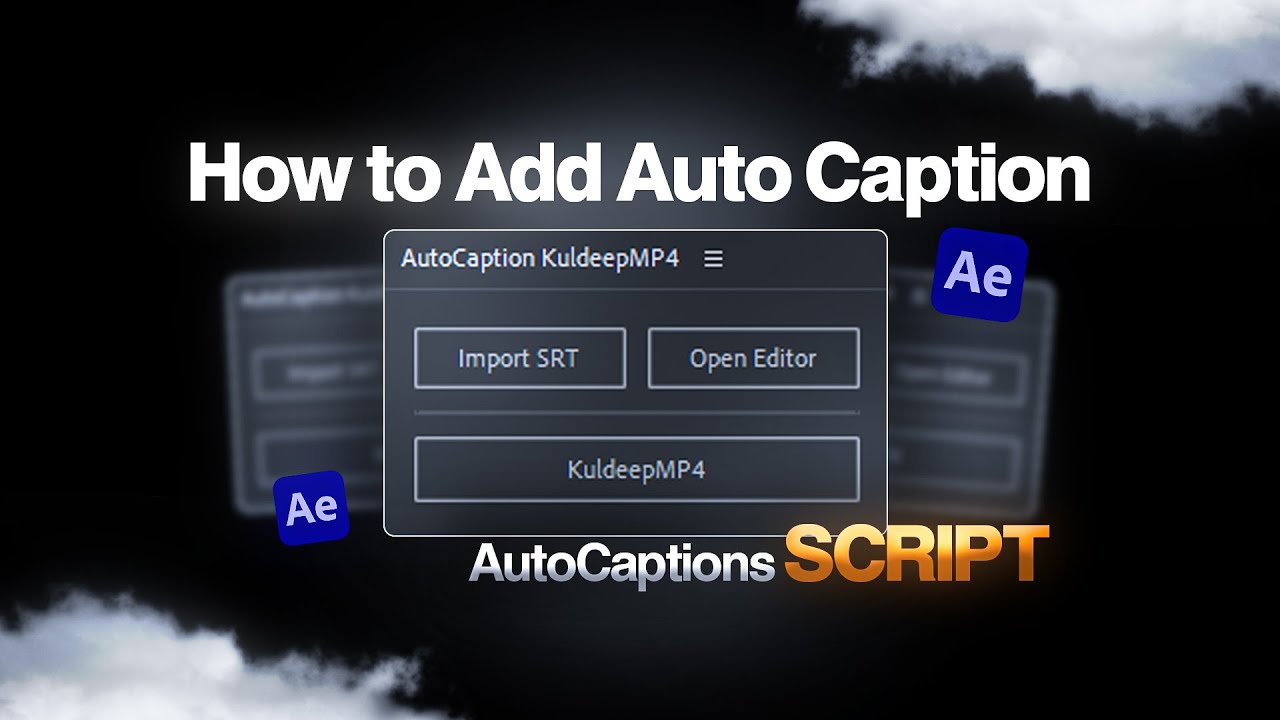 Auto Caption Creation in After Effects 🎬