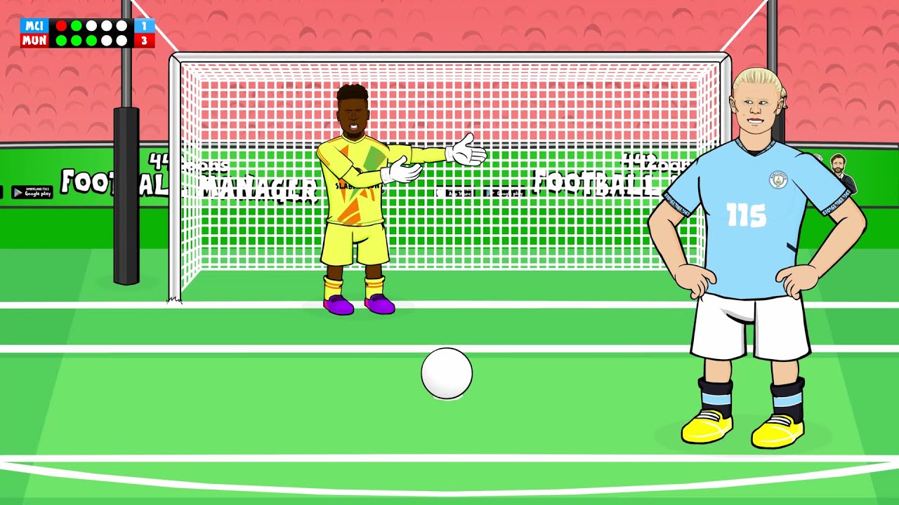 ONANA vs HAALAND ⚽ Epic Penalty Shootout | Man City vs Man Utd | Community Shield 2024