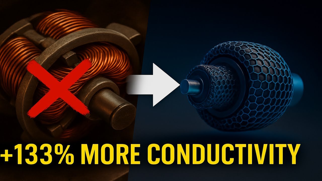 Revolutionary Electric Motor Eliminates Metal Coils ⚡