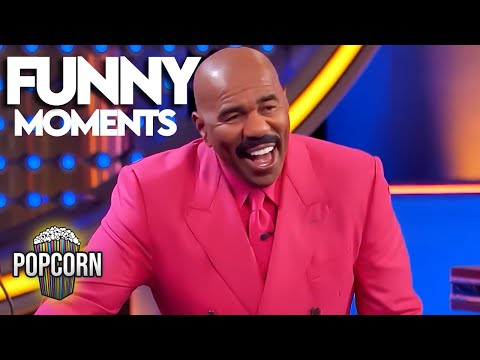 FUNNIEST Moments on Family Feud With Steve Harvey!