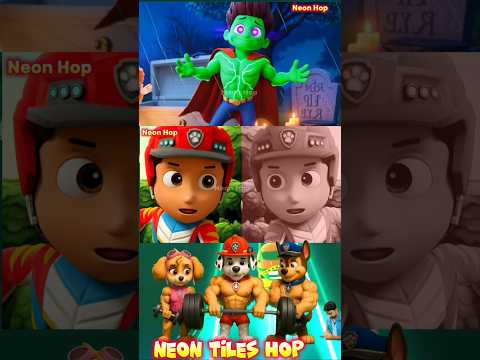 Paw Patrol Scary Chase 🆚 Ryder X Zombie Resurrection | Tiles Hop Ep 93 #shorts #pawpatrol