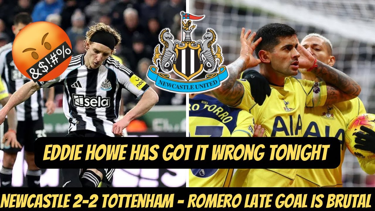 Newcastle 2-2 Tottenham: Missed Chances at St James' Park ⚽