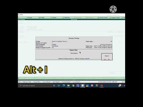 tally erp 9 me print priew enable kare eassy tricks learn for joine in ml computer classes