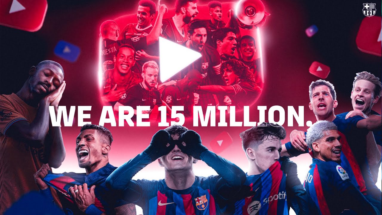 FC Barcelona Reaches 15M Subscribers 🎉