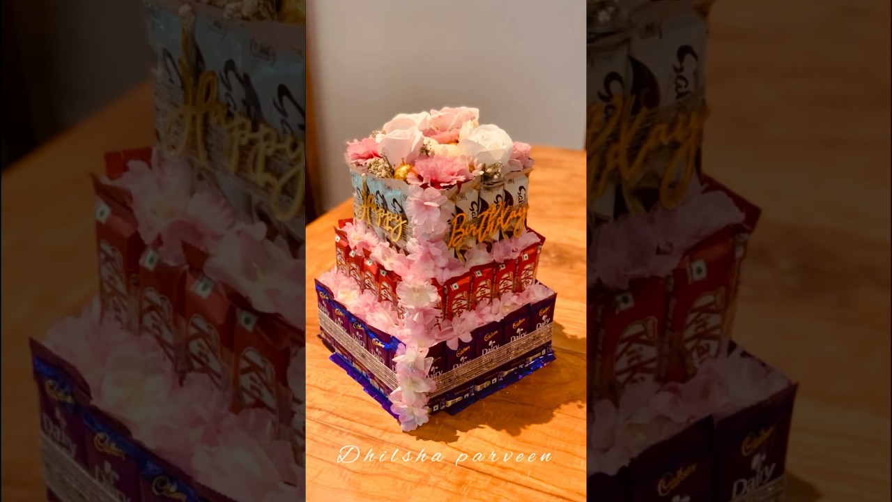 How to make chocolates tower #tower #chocolate #love #gift #customised #handmade #diy #trending