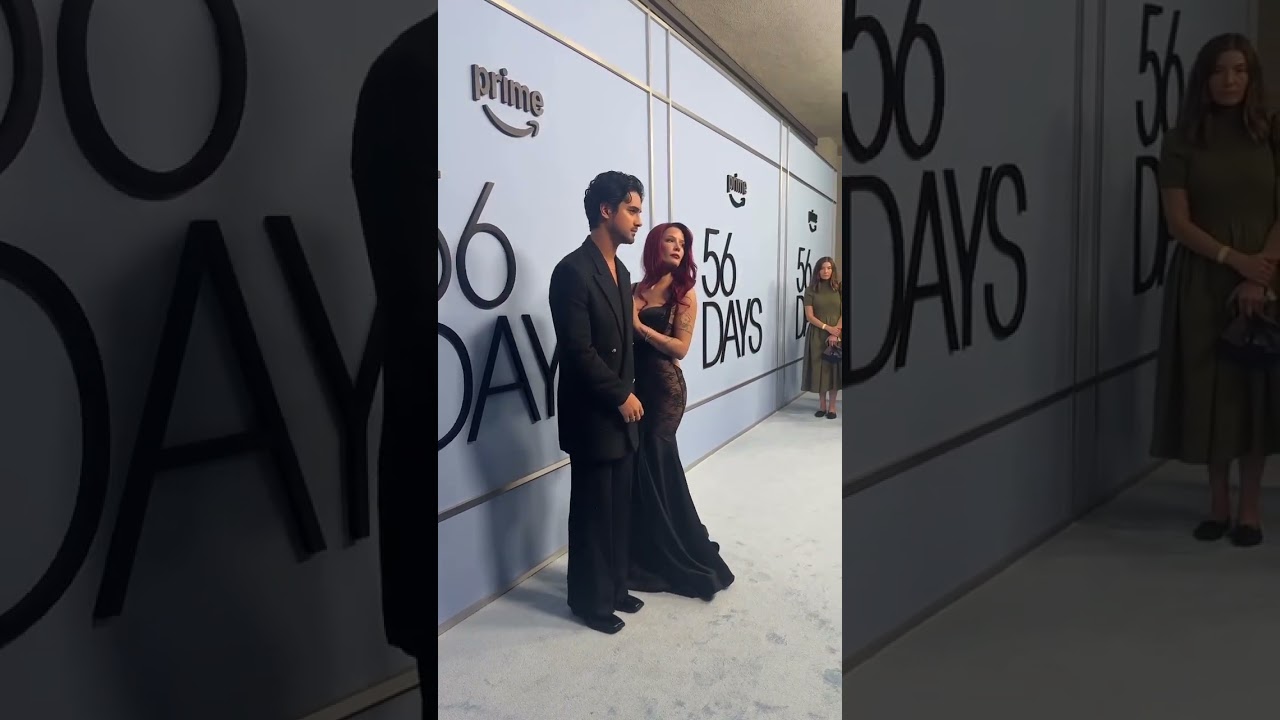 Halsey and Avan Jogia at the premiere of his new show 🔪 56 DAYS on prime video