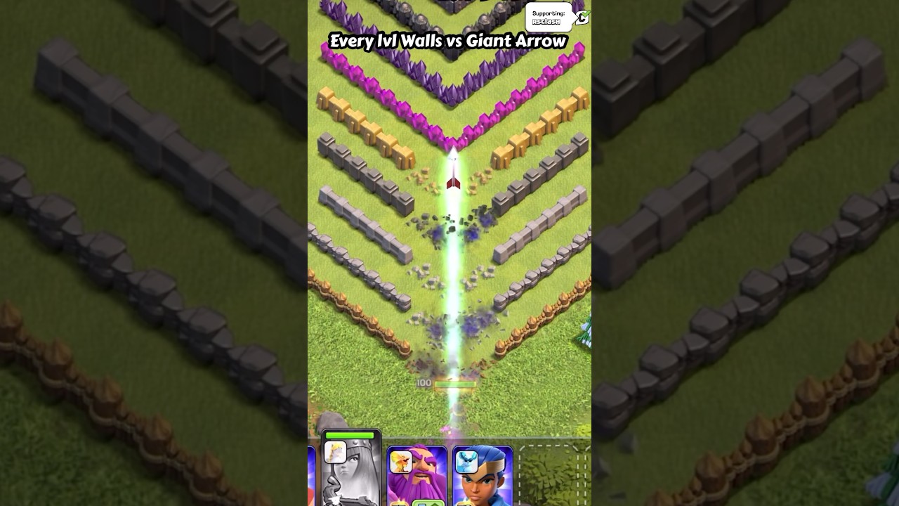 Walls vs. Giant Arrow in Clash of Clans π‘οΈ