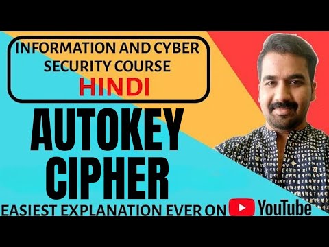 Autokey Cipher Encryption and Decryption Explained with Solved Example in Hindi