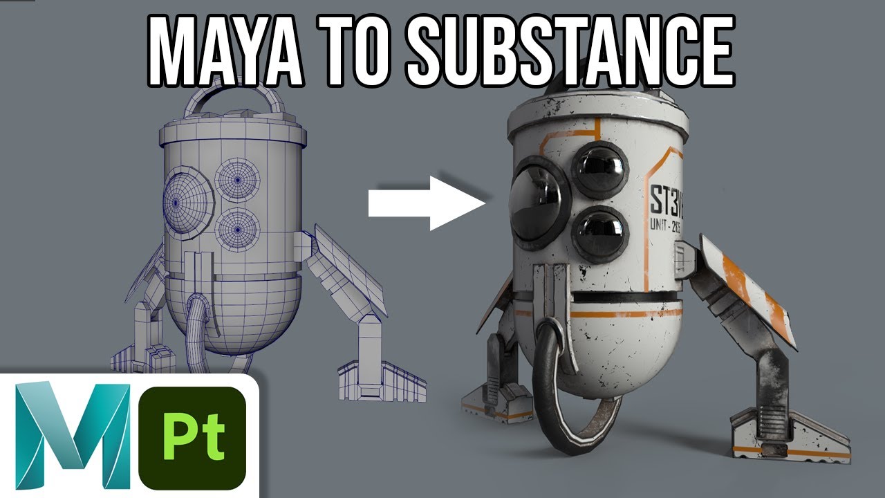 Export 3D Models from Maya to Substance Painter