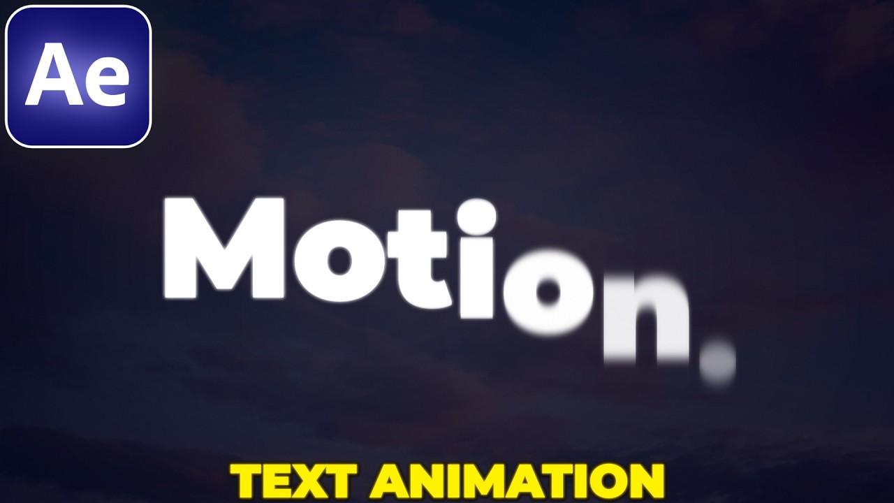 Smooth Text Animation in After Effects ✨