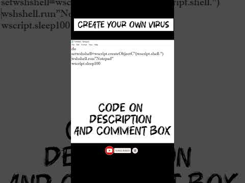 Make Your Own Virus ЁЯжа With The Help Of Notepad ЁЯТк #ai #shorts #education #coding #hacker #virus