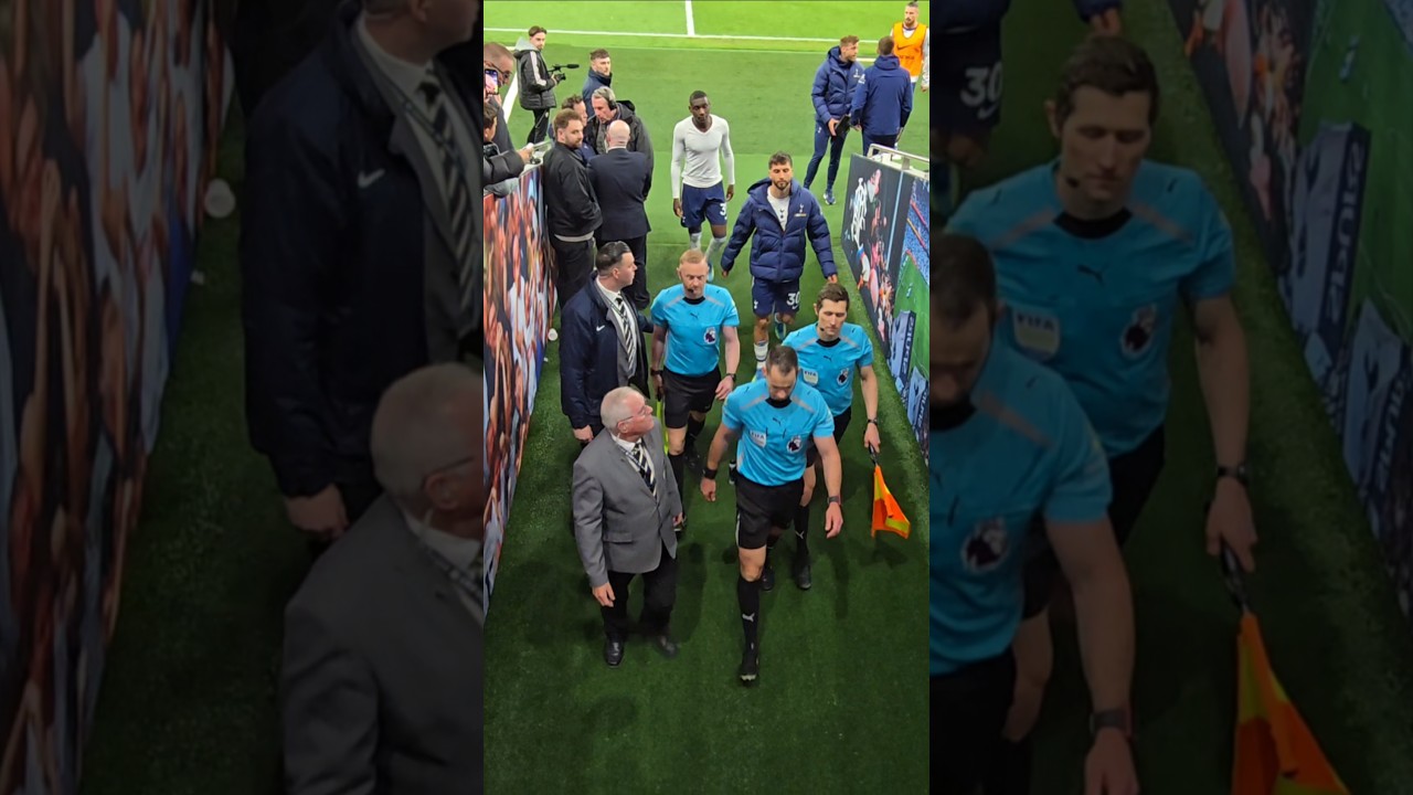 Spurs Fans Boo and Shout at Referee Gillett ⚽