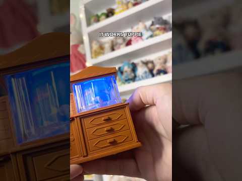 Sylvanian Families Fish Tank?!😮🐠🐟#sylvanianfamilies #calicocritters #fish #vintage #aquarium