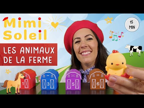 Découvrir les animaux de la ferme en français – Comptines pour enfants