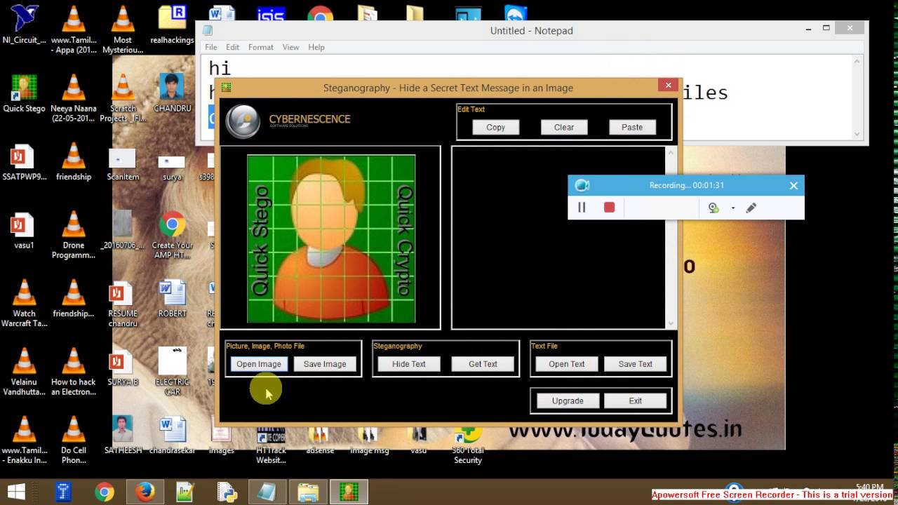 Secretly Send Messages to Friends Using Quick Stego Software 🔒