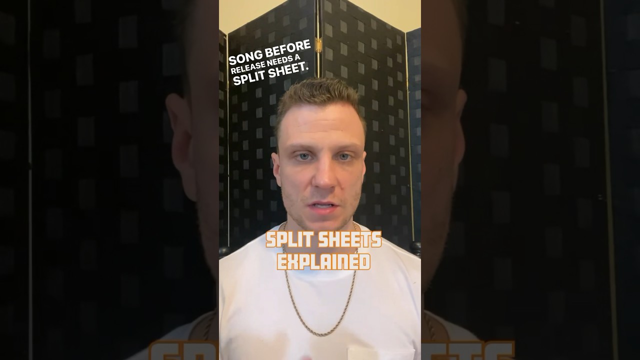 Split sheets explained. #musicindustrytips #musicbusinesstips #royalties