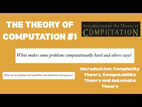 The Theory of Computation #1: Introduction