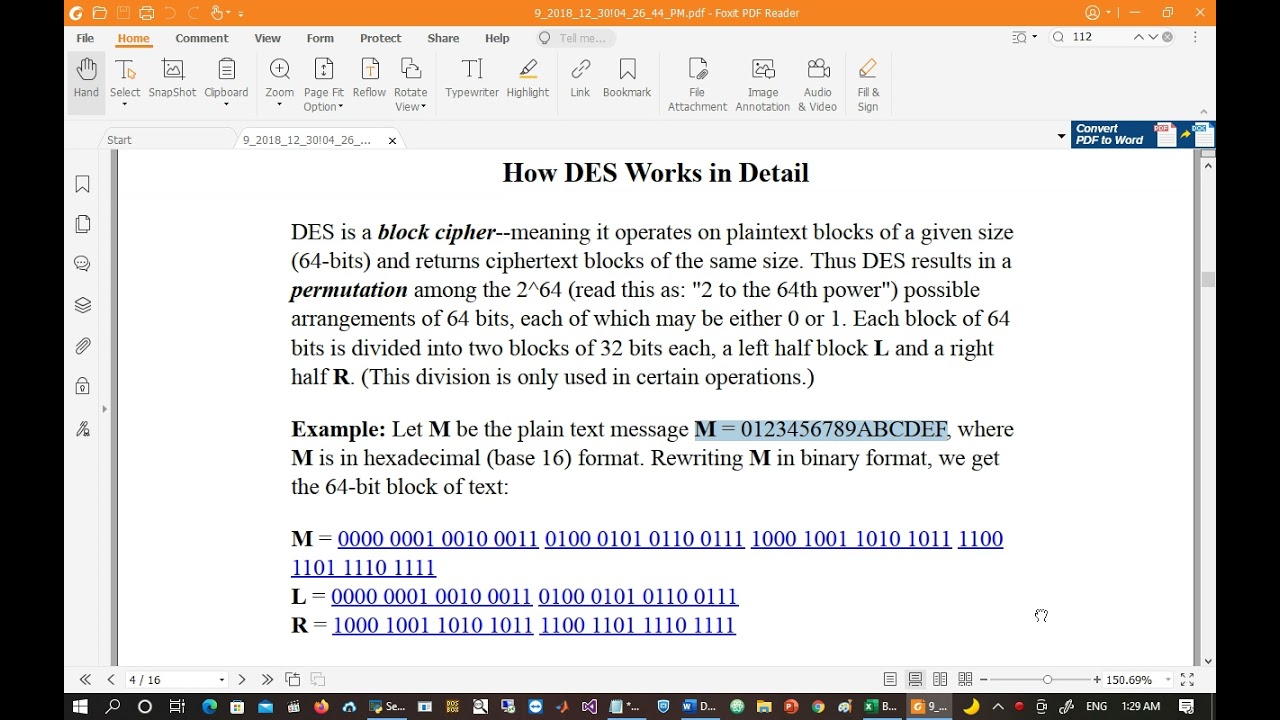 شرح شامل لأساسيات تشفير البيانات باستخدام DES خطوة بخطوة باللغة العربية 🔐