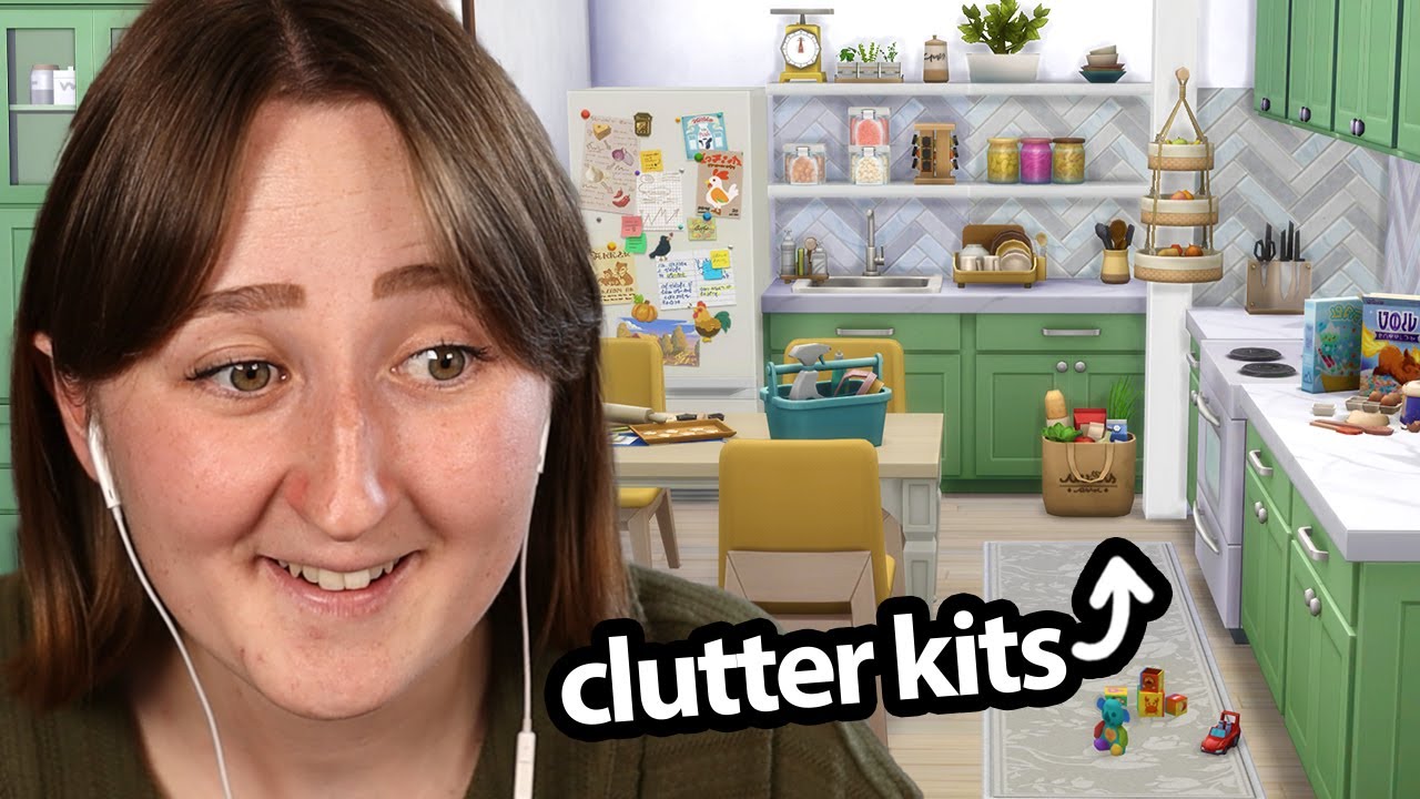 i built a sims house with ONLY *clutter kits*