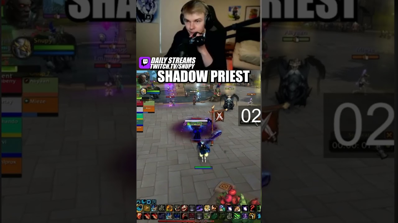 Shadow priest one-button burst in TWW PvP 👤