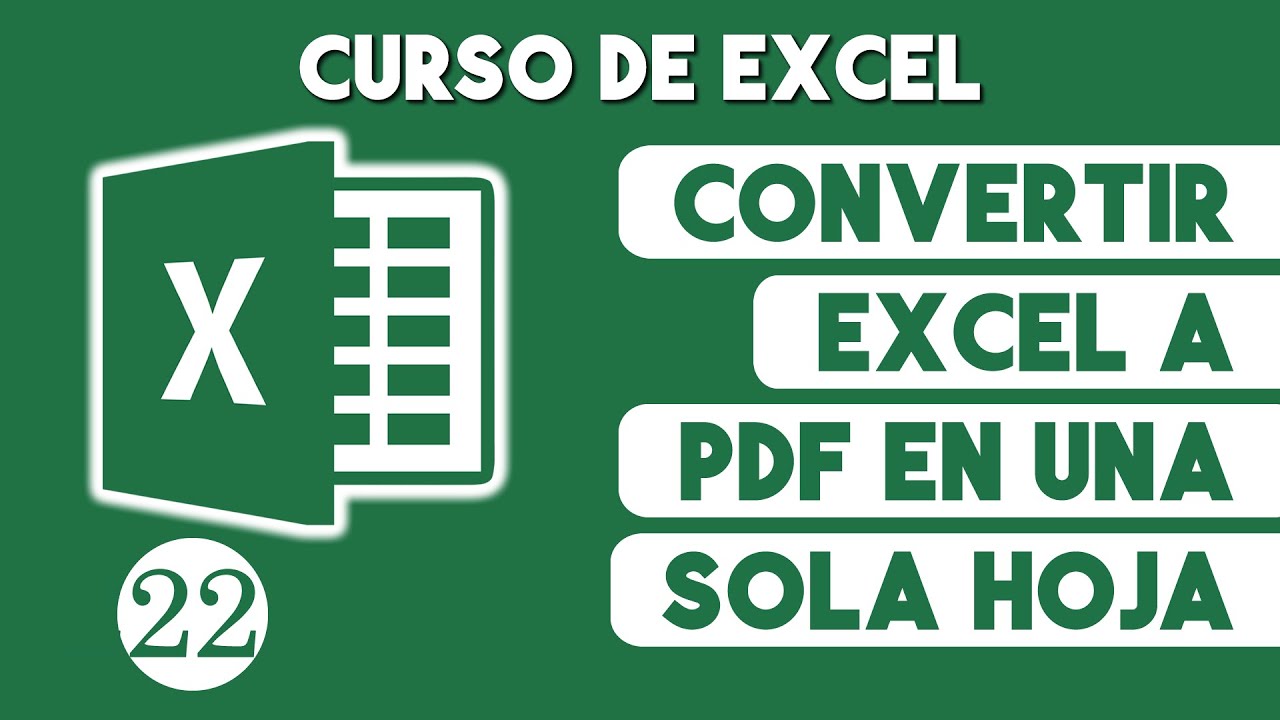 Convertir Excel a PDF en una sola hoja 📄