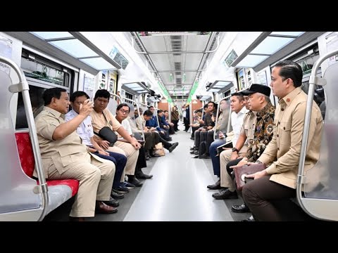Presiden Prabowo Tinjau KRL dari Stasiun Manggarai menuju Stasiun Tanah Abang Baru, 4 November 2025
