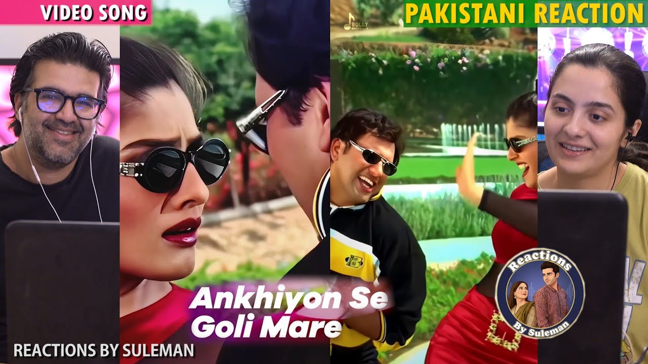 Pakistani Couple Reacts To Ankhiyon Se Goli Maare | Sonu N | Jaspinder N | Govinda | Raveena