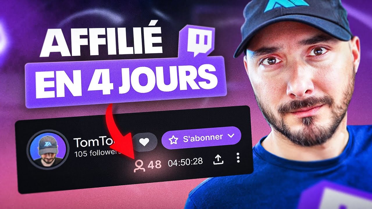 Devenir Affilié Twitch Rapidement : Guide Pratique pour Gagner des Followers en 4 Jours 🚀