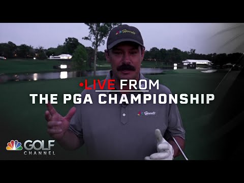 Johnson Wagner shows how mud influences ball flight | Live From the PGA Championship | Golf Channel