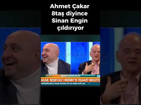 Ahmet Çakar 8taş diyince Sinan Engin Çıldırıyor #beyazfutbol #sinanengin #ahmetçakar #derinfutbol