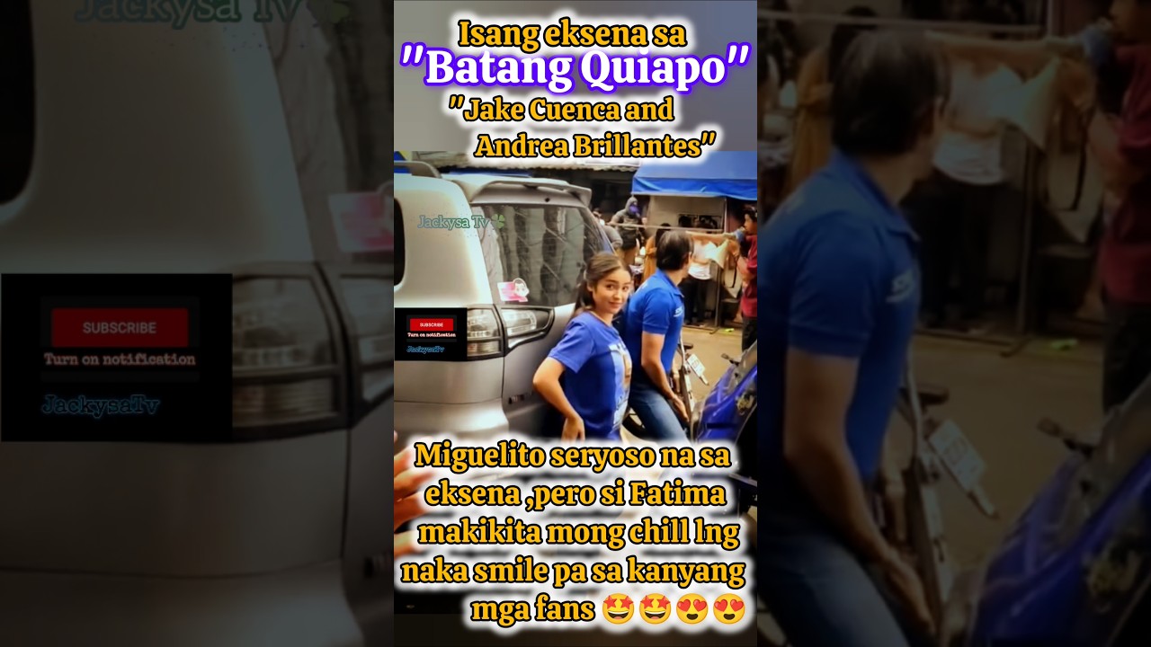 Batang Quiapo Stars Jake Cuenca & Andrea Brillantes: Miguelito's Serious Look & Fatima's Chill Vibe! 🎬