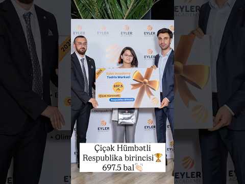 Və fəxrlə bildiririk ki, Respublika birincisi də məhz Eyler-dən çıxdı!🏆