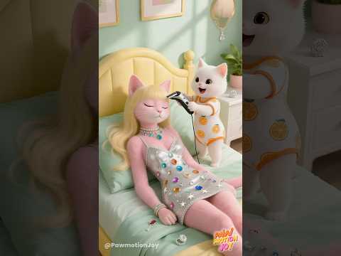 💔Kitten bitten by mice. Daddy rushes to the rescue! #animation #cartoon