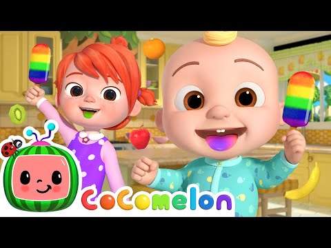 Yummy Rainbow Fruit Popsicles! 😋 | Healthy Foods for Kids | CoComelon Nursery Rhymes & Kids Songs