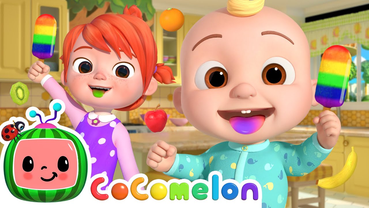 Rainbow Fruit Popsicles for Kids 🍧