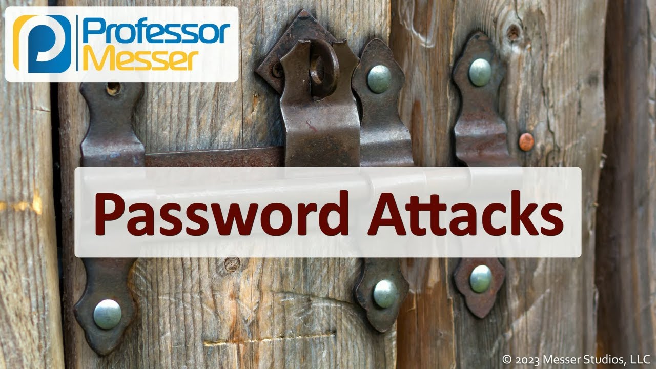 Understanding Password Attacks - CompTIA Security+ SY0-701 - 2.4