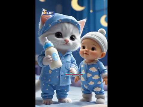 Kucing lucu dan bayi lucu pok ame-ame #cat #kucing #kucinglucu #meow #bayilucu #viralvideo