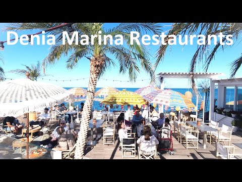4K MARINA DE DENIA - Walking Tour - New Restaurants with Veggie Options - Costa Blanca - Spain