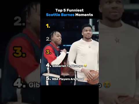 Top 5 Funniest Scottie Barnes Moments ๐ญ๐