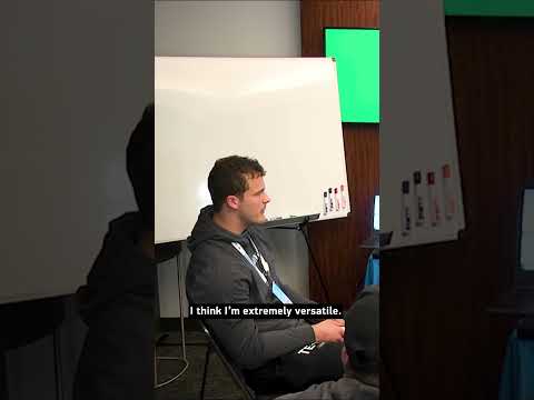 Sam Laporta's making up new words at the Combine | Detroit Lions #shorts