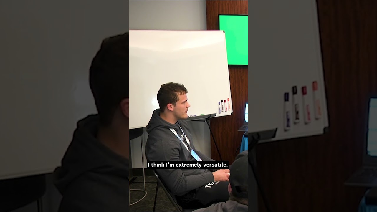 Sam Laporta's Creative Word at the Combine 🤩 | Detroit Lions #Shorts