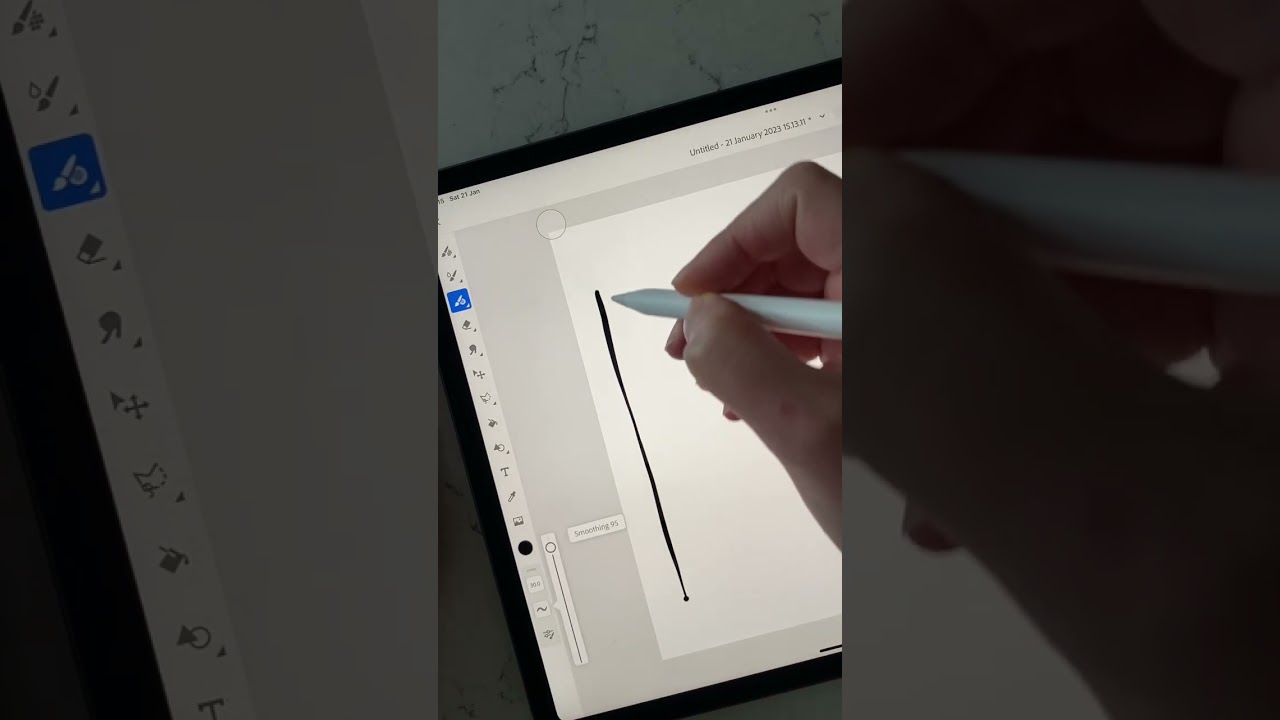 Smooth Vector Lines in Adobe Fresco ✍️