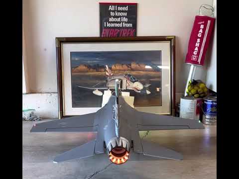E-Flite F-16 with E-Flite afterburner ring