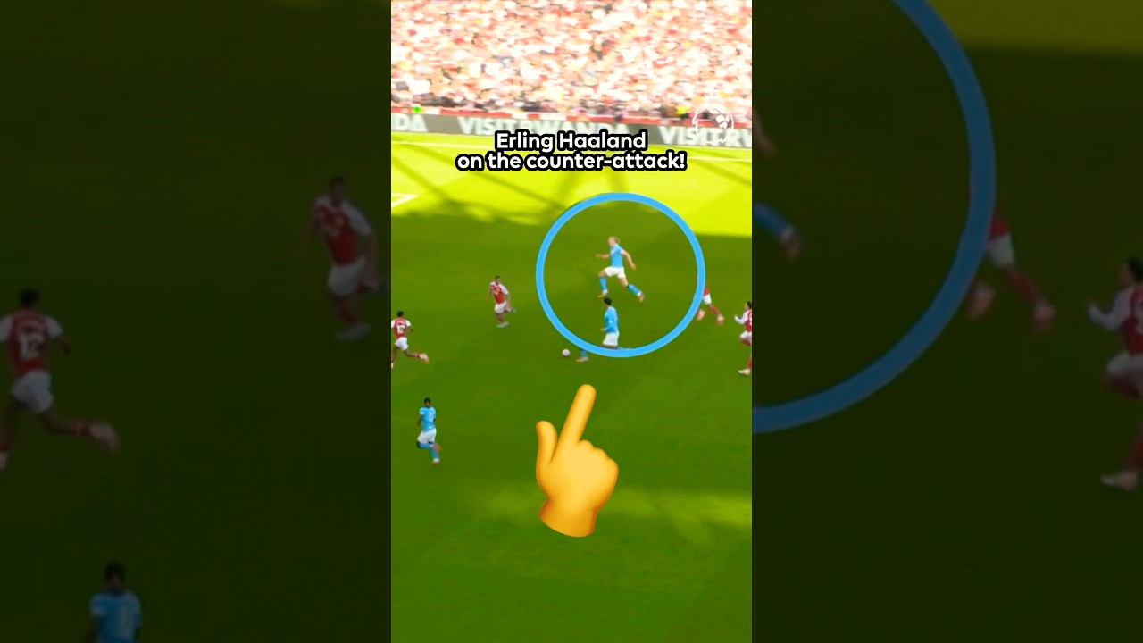 Erling Haaland's Incredible Speed ⚡ | Watch His Lightning Fast Goal Against Arsenal