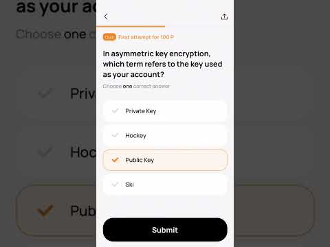 In asymmetric key encryption, which term refers to the key used as your account?